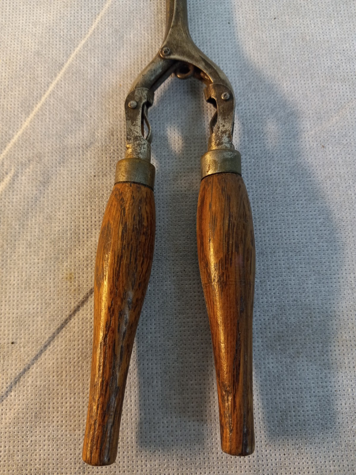 Antique 9" HAIR Curler with Wood Handle eBay