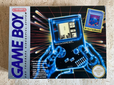 Nintendo Game Boy Launch Edition Handheld System - Deutch/French box Lot