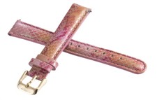 Invicta Womens 16mm x 14mm Pink Alligator Leather Watch Rose Gold Buckle Band