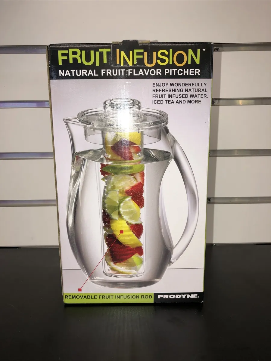 NEW Prodyne Fruit Infusion Flavor Pitcher, 2.9 qt clear, 93 oz 2.8L