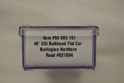 Atlas N Scale 48' GS Bulkhead Flat Car Burlington Northern 621094 #50005791 New