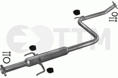 Silencieux intermédiaire de haute qualité pour Toyota Corolla 1.3 1.6 essence 1989-1992