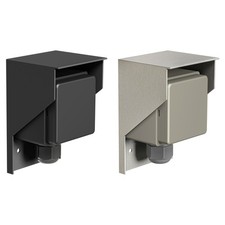 Aufputz Steckdose PIWI für außen, IP44, 1-fach, schwarz