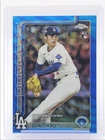 ROKI SASAKI 2025 TOPPS CHROME UPDATE ROOKIE DEBUT BLUE WAVE RC /150 Q4060