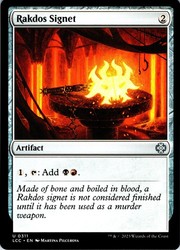 Rakdos Signet 311 Commander: The Lost Caverns of Ixalan