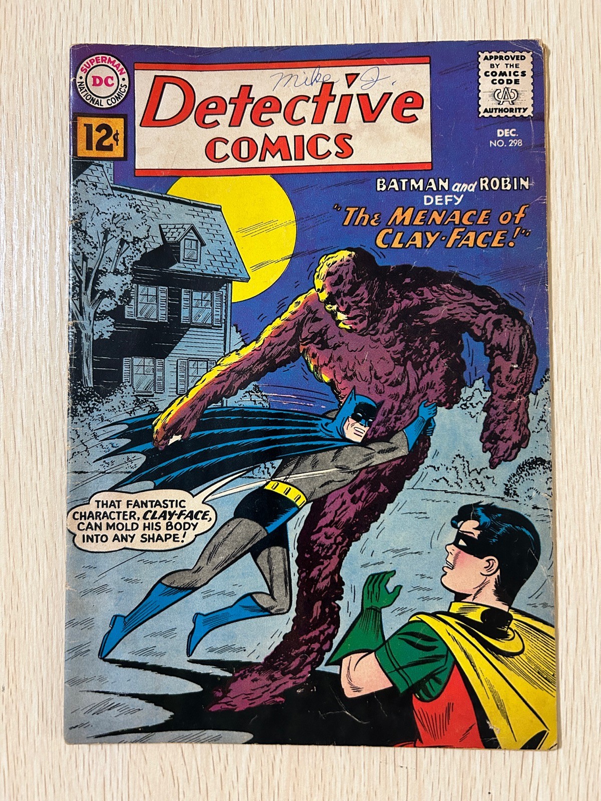 Detective Comics #298 VG 4.0 1st App Clayface