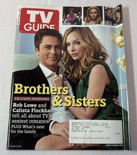 February 26, 2007 TV Guide~ROB LOWE, CALISTA FLOCKHART, HEROES, LAW & ORDER SVU