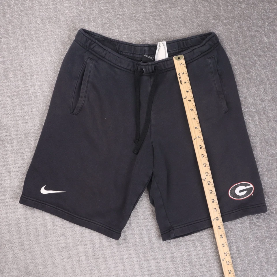 Nike Georgia Bulldogs College Primary Logo Club Fleece Shorts Black Size Large - Image 3 of 4