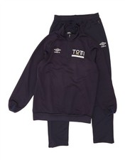 UMBRO Mens Graphic Full Tracksuit Medium Navy Blue Polyester DO15