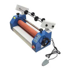 25" Electric/Manual Cold Laminating Machine 110V Desktop Semi-auto Laminator