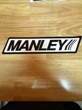 MANLEY Valves - Pistons - Original Vintage 1980’s Racing Decal/Sticker - 11 inch
