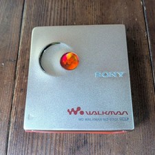 SONY MZ-E707 MD Walkman MiniDisc Player Portable Audio Silver Japan For Parts