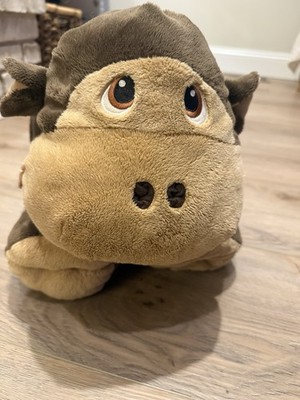 Stuffies Plush Hippo Pajama Holder Zipper Storage Stuffed Animal 18 