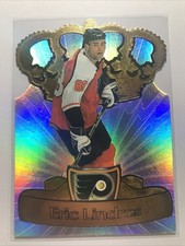 Eric Lindros 1997-98 Pacific #17 GOLD CROWN DIE-CUTS Insert SP FLYERS RARE!!
