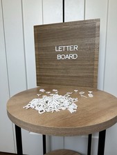 Wood Sign Wall Art Letter Board Home Decor White Letters