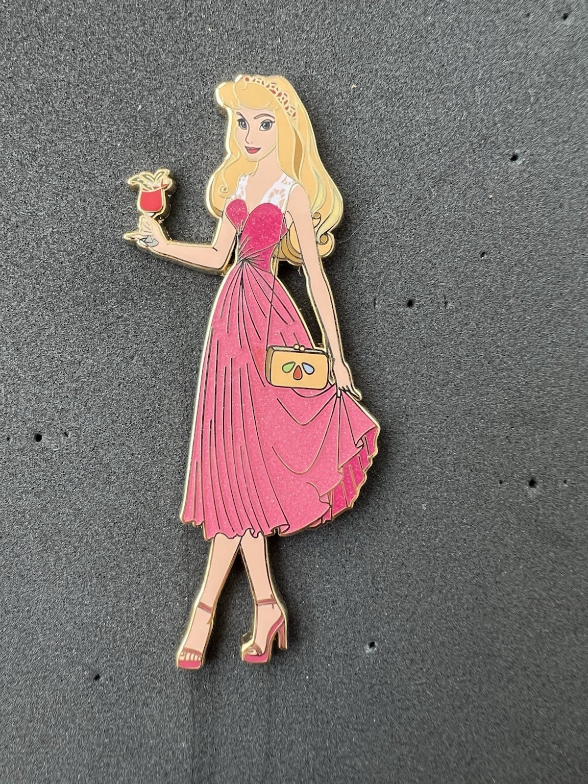 Disney FANTASY Pin - Sleeping Beauty Aurora Modern Pink Dress