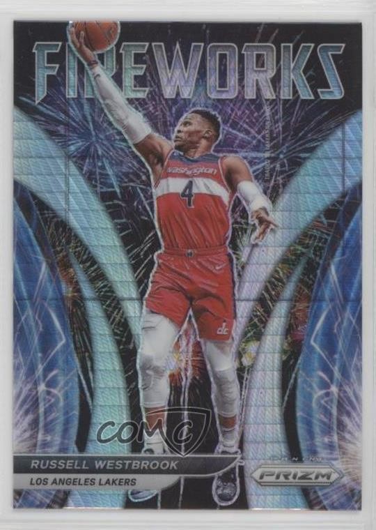 2021-22 Panini Prizm Fireworks Hyper Prizm Russell Westbrook #18 0v82