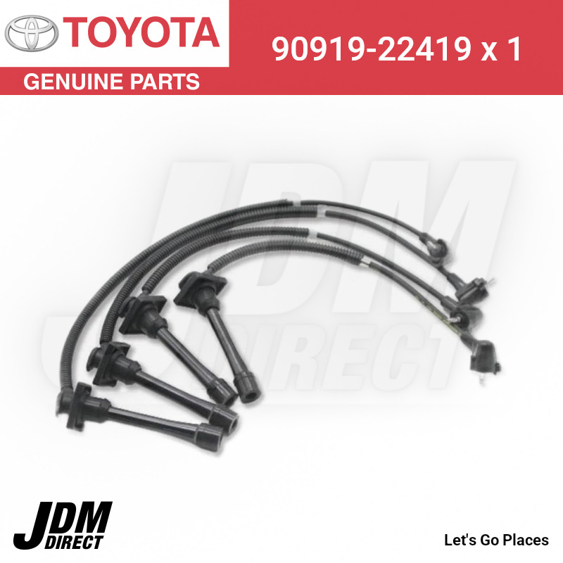 GENUINE TOYOTA 9091922419 CORD SET, COIL  SPARK, W/RESISTIVE 90919-22419
