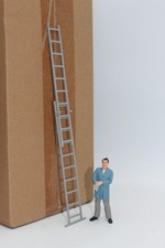 Ladder Expandable Ladder 1:22.5 Track G LGB Telescopic Ladder Gray For Diorama