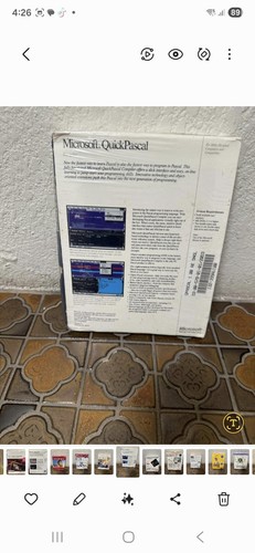 EXTREMELY RARE Software Package - Microsoft, 'QuickPascal', Version 1.0, 1989 - Photo 2/2
