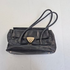 MODALU LONDON Schultertasche Schwarz Damen Leder Stylisches Design