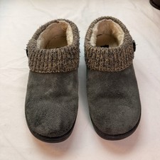 Clarks Women's Sweater Clog Slippers Slip On Brown ICL31459A Size:8