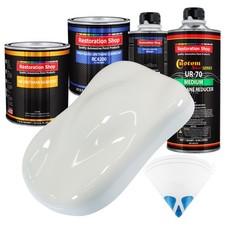 Pure White Quart Urethane Basecoat Clearcoat Car Auto Body Paint Kit