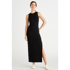 NWT Quince Women's Tencel Jersey Tank Maxi Dress, Size: Medium, Color: Black