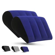 Portable Inflatable Wedge Pillow for Camping - 2Pack Body Positioner 2pack-blue