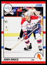 John Druce, 1990-91 Score American, #246, Washington Capitals, RC
