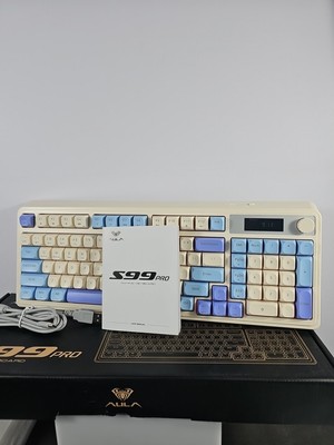 AULA S99 PRO-- KEYS KEYBOARD TRI-MODE BLUETOOTH 2.4GHZ USB-C Gaming RGB Open Box
