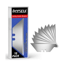 DIYSELF 10 Pack Utility Knife Blades, Box Cutter Blades, Utility Blades, Sk5 ...