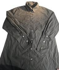 Banana Republic women’s Black Long Sleeve Button-Down Collared Shirtdress Size