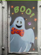 Halloween Ghost Window Cover Spooky Halloween Decoration 30" x 48".