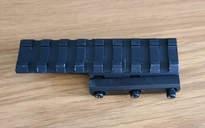 Shrapnel Offset Picatinny Riser Mount with Recoil Stop Base | 8 Slot 3.5 inch