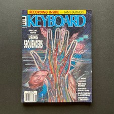 1987 Jan Hammer &bull; Keyboard Magazine  &bull; Free Miami Vice Flexi Disc Record