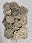 1341338PD4 LOT OF 4 DUG UP DATELESS PHILLY U.S. BUFFALO NICKELS 1913-38 5c COINS