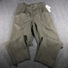 Vintage EVAN PICONE Gray Wool Blend Wide Leg Trouser Pants WorkWear NWT Sz 6