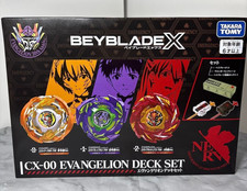 TAKARA TOMY BEYBLADE X CX-00 EVANGELION DECK SET