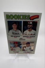 2026 Topps Heritage  Quad Rookies Jeremiah Jackson, Cody Freeman, Otto Kemp #377