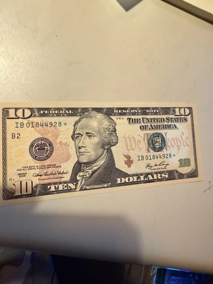 2006 $10 Bill Star Note 🔥💥🔥✨1,920,000 Printed! ✨VERY NICE✨ - Image 3 of 4