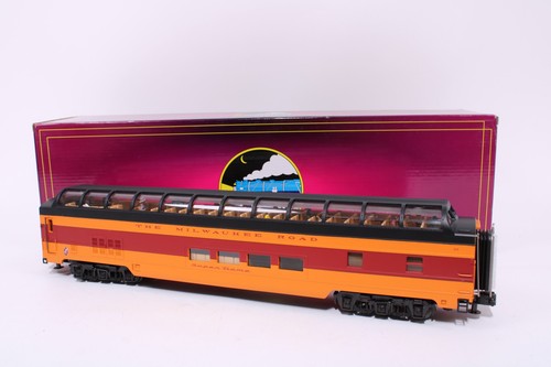 Coche de pasajeros MTH 20-64078 escala O Milwaukee Road 70' aerodinámico Vista Dome | Condition: Used