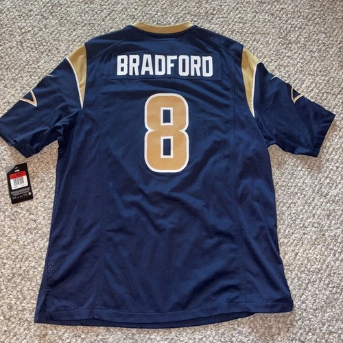 Men's Nike NFL Los Angeles Rams Sam Bradford Jersey -Style 468968 419- Sz L -NEW