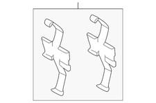Genuine Toyota Disc Brake Anti-Rattle Clip Set 04947-0C010