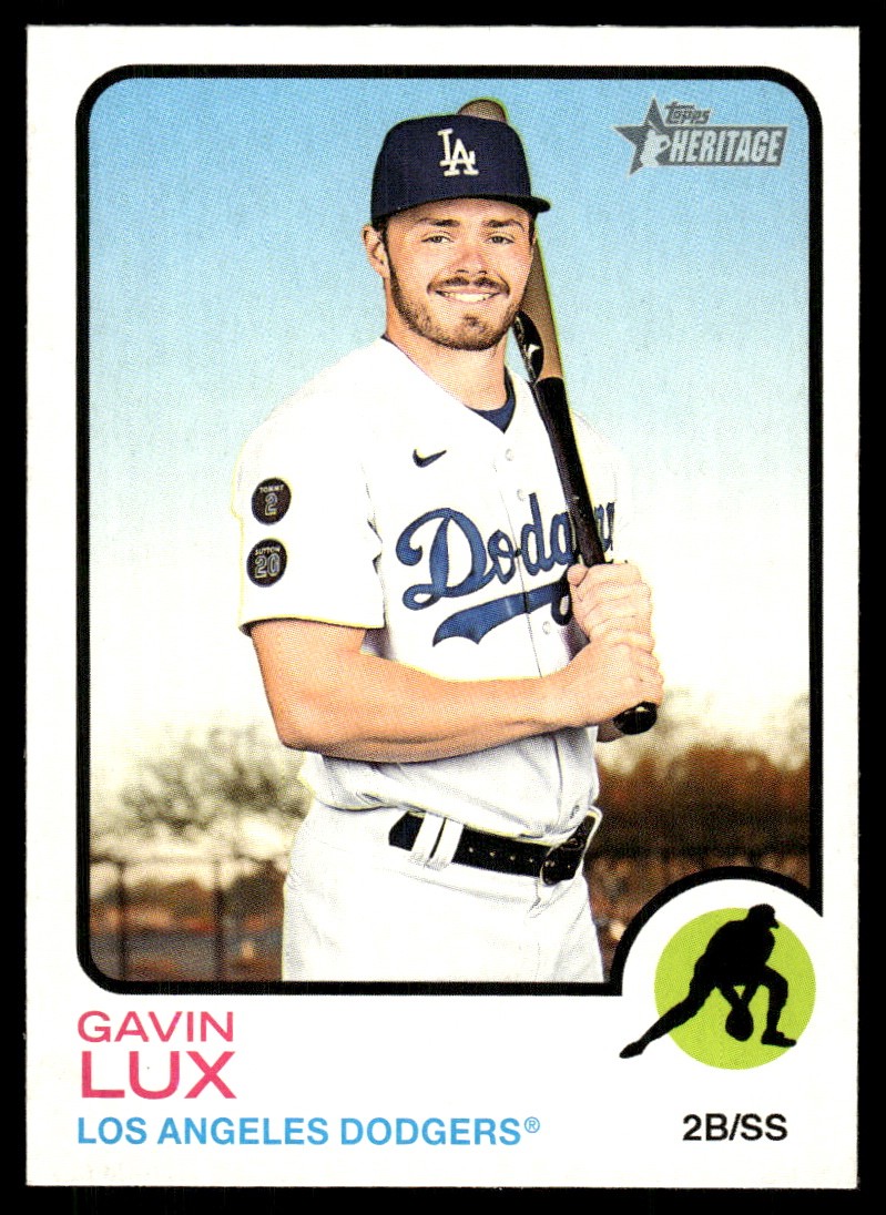 Gavin Lux 2022 Topps Heritage #397 Dodgers MLB READ FREE SHIPPING AutographDen