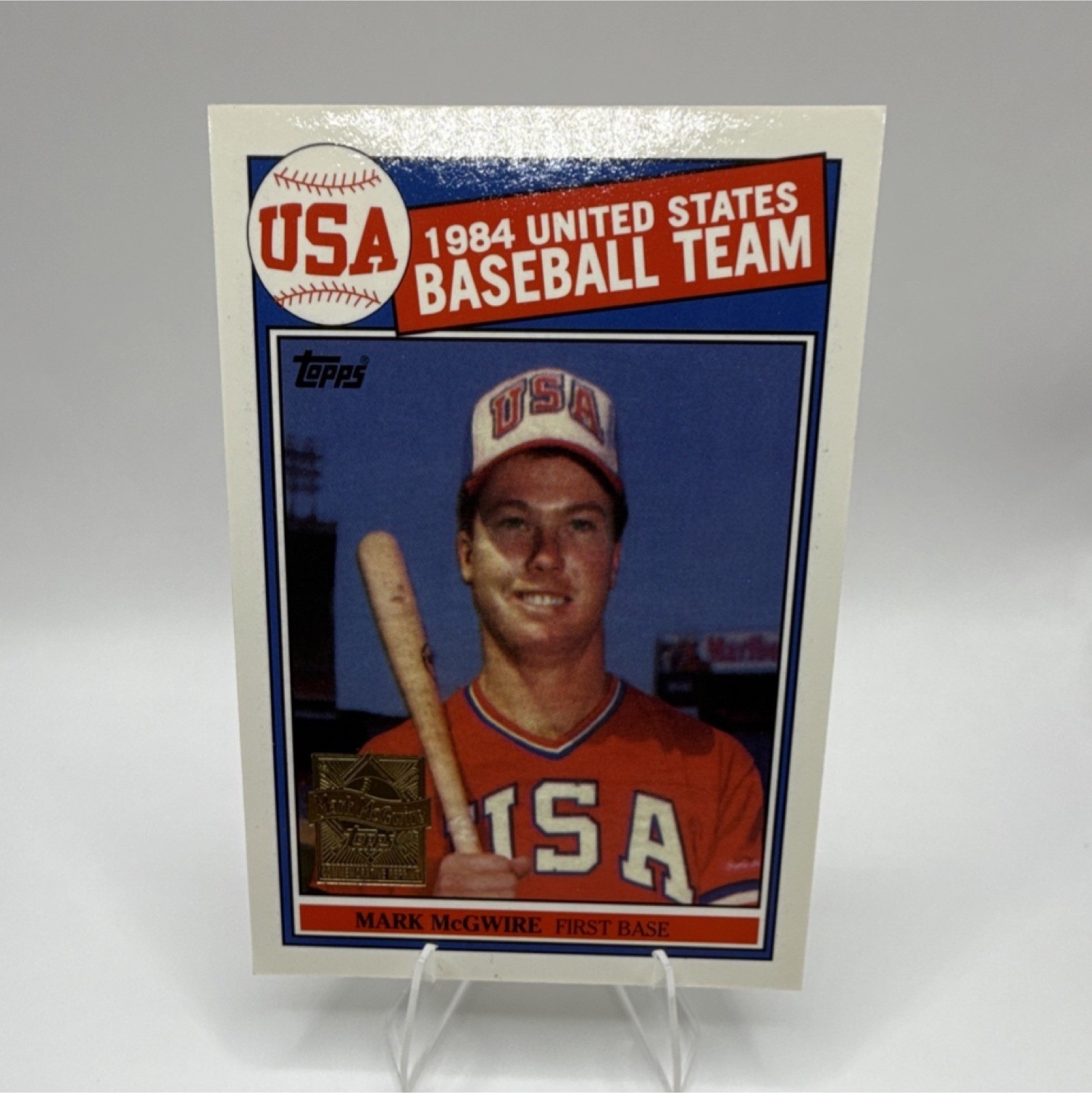 2000 Topps Mark McGwire Licensed Reprint #401 United States Baseball