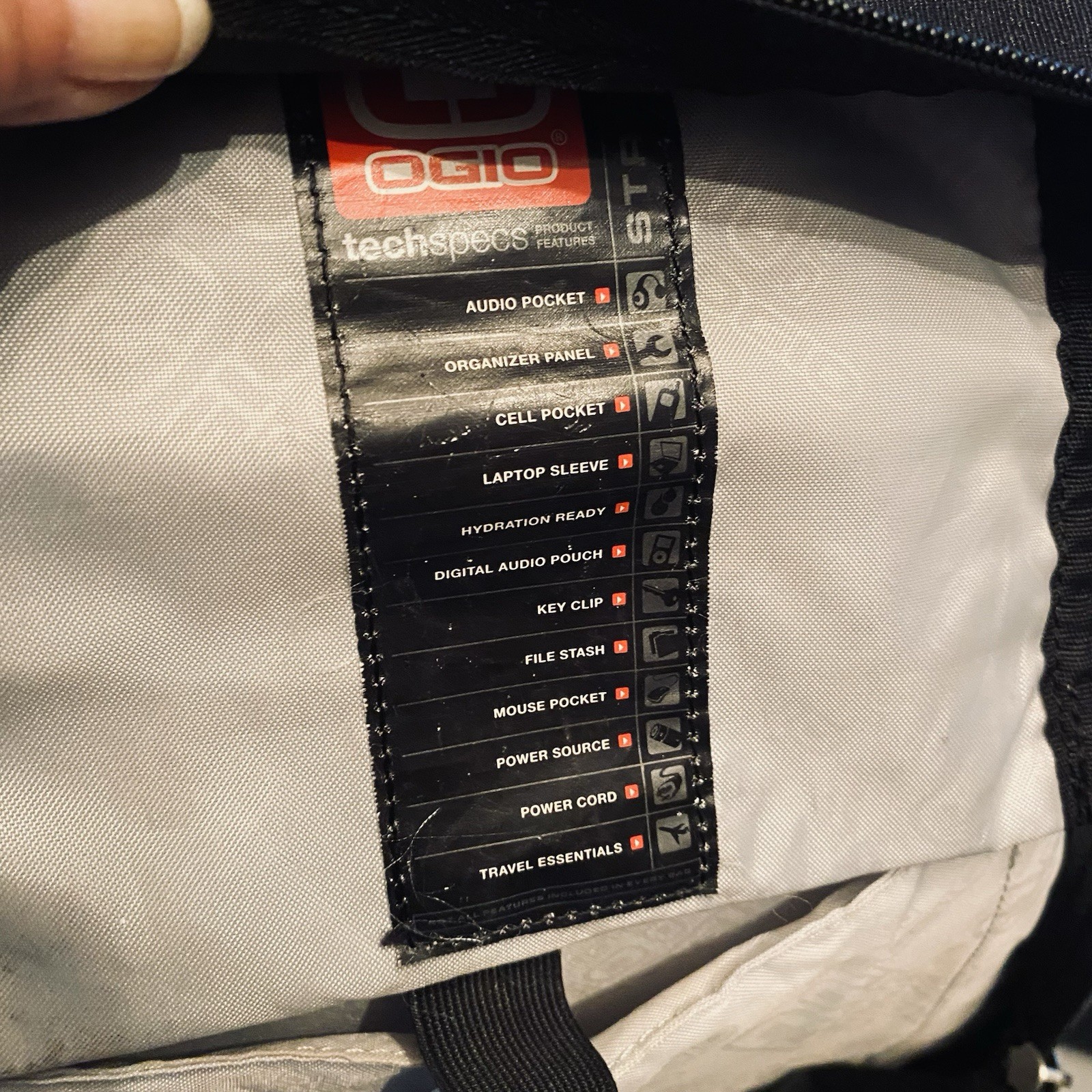 Ogio backpack fugitive tech computer organizer la… - image 14