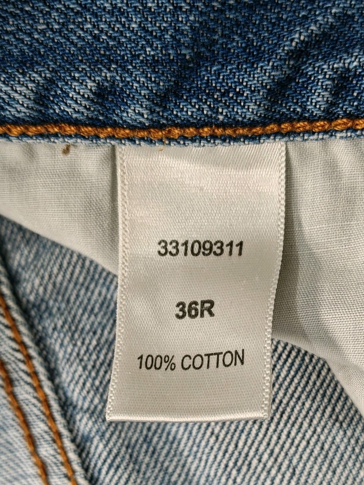 Pierre Cardin Straight Jeans Men's Size 35W 31L Blue Designer Urban Fade image 6