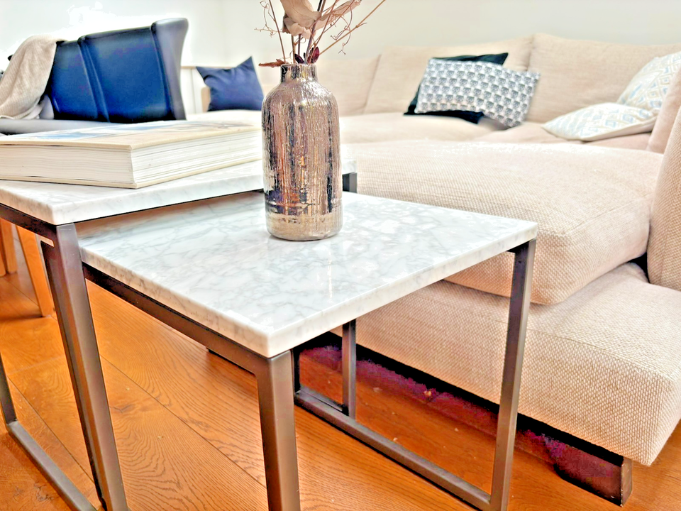West Elm Marble Nesting Tables | eBay UK
