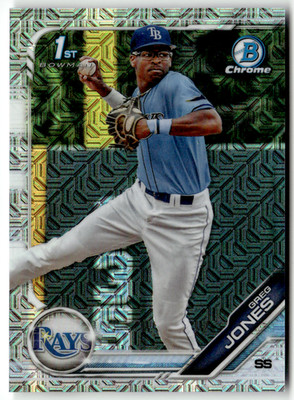 2019 Topps Bowman Chrome MLB No. BDC-66 Greg Jones Mojo Prizm